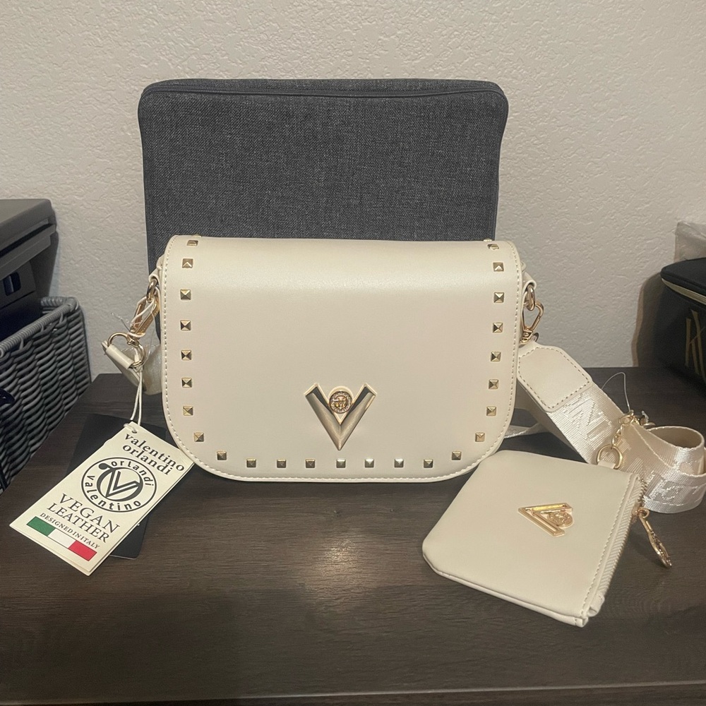 Valentino White Vegan Leather Women's Bag